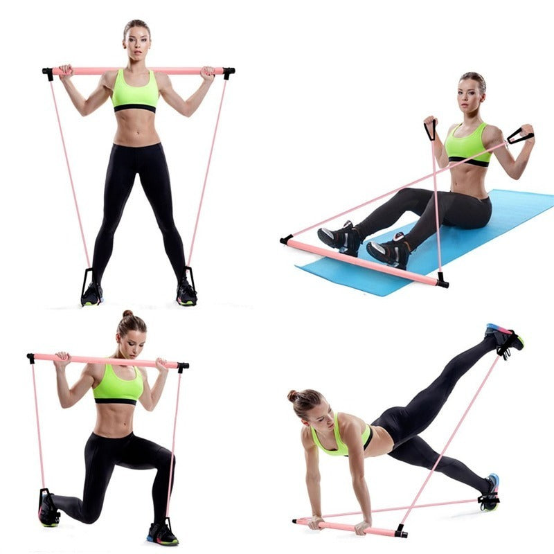 "Ultimate Pilates Bar Kit: Sculpt, Strengthen, and Tone Your Body with Resistance Bands and Yoga Rope"